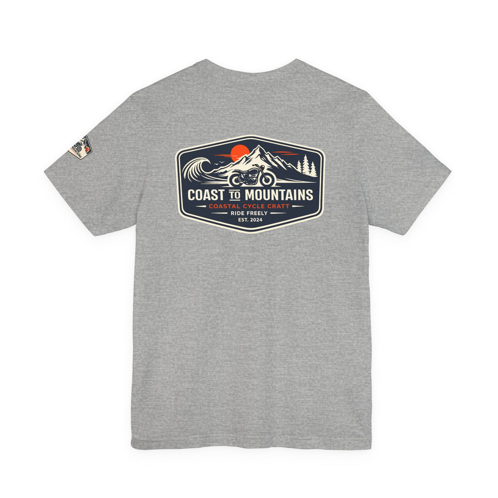 Coast to Mountains Tee | Coastal Cycle Craft — Light