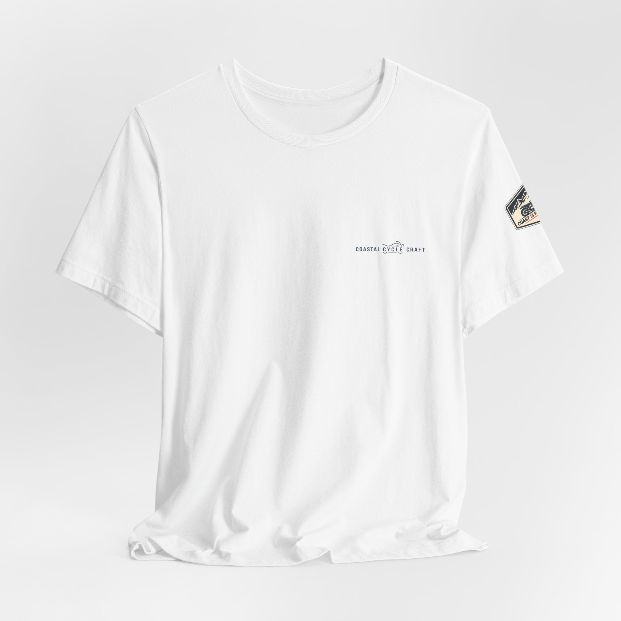 Coast to Mountains Tee | Coastal Cycle Craft — Light