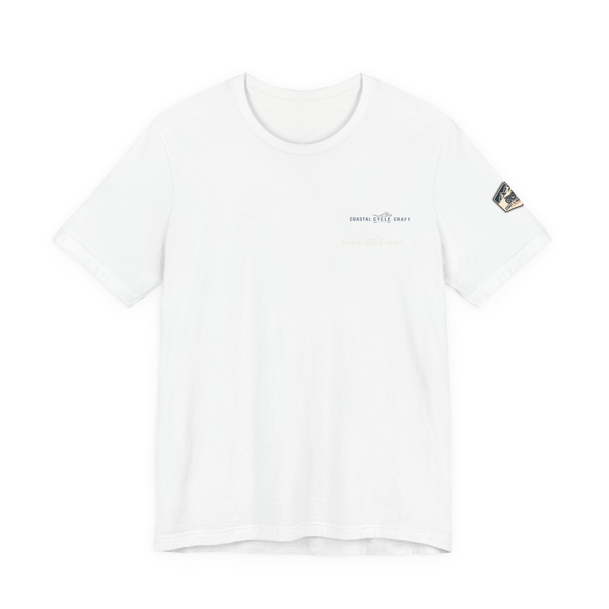 Coast to Mountains Tee | Coastal Cycle Craft — Light