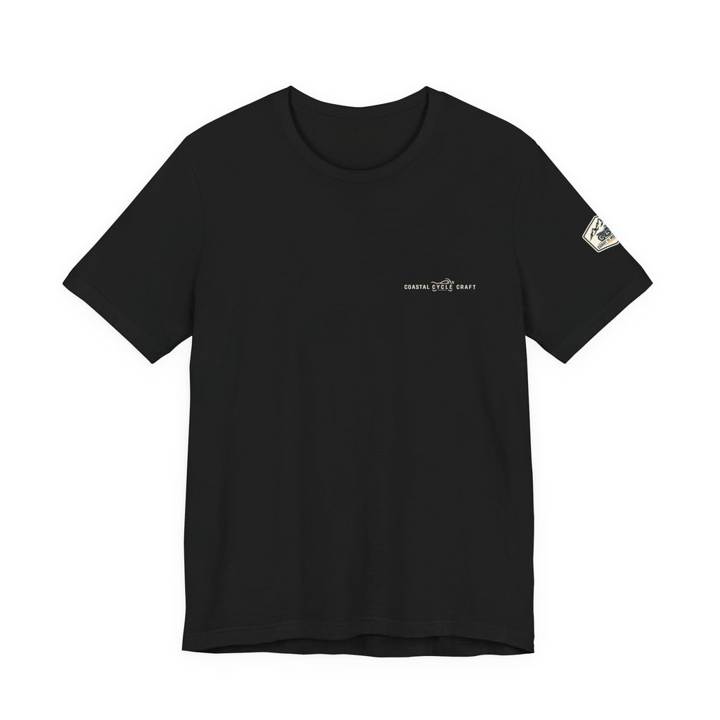 Coast to Mountains Tee | Coastal Cycle Craft — Dark