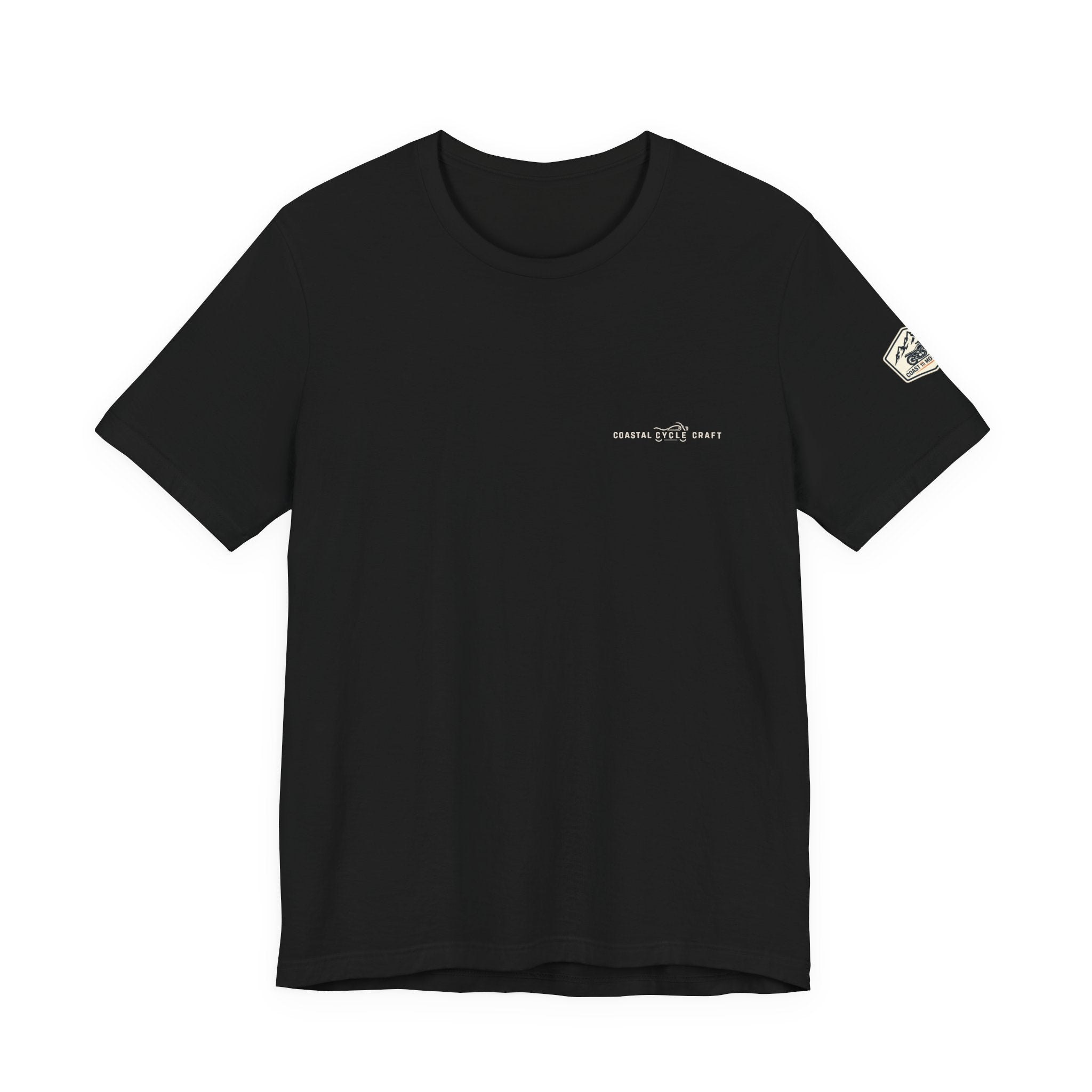 Coast to Mountains Tee | Coastal Cycle Craft — Dark
