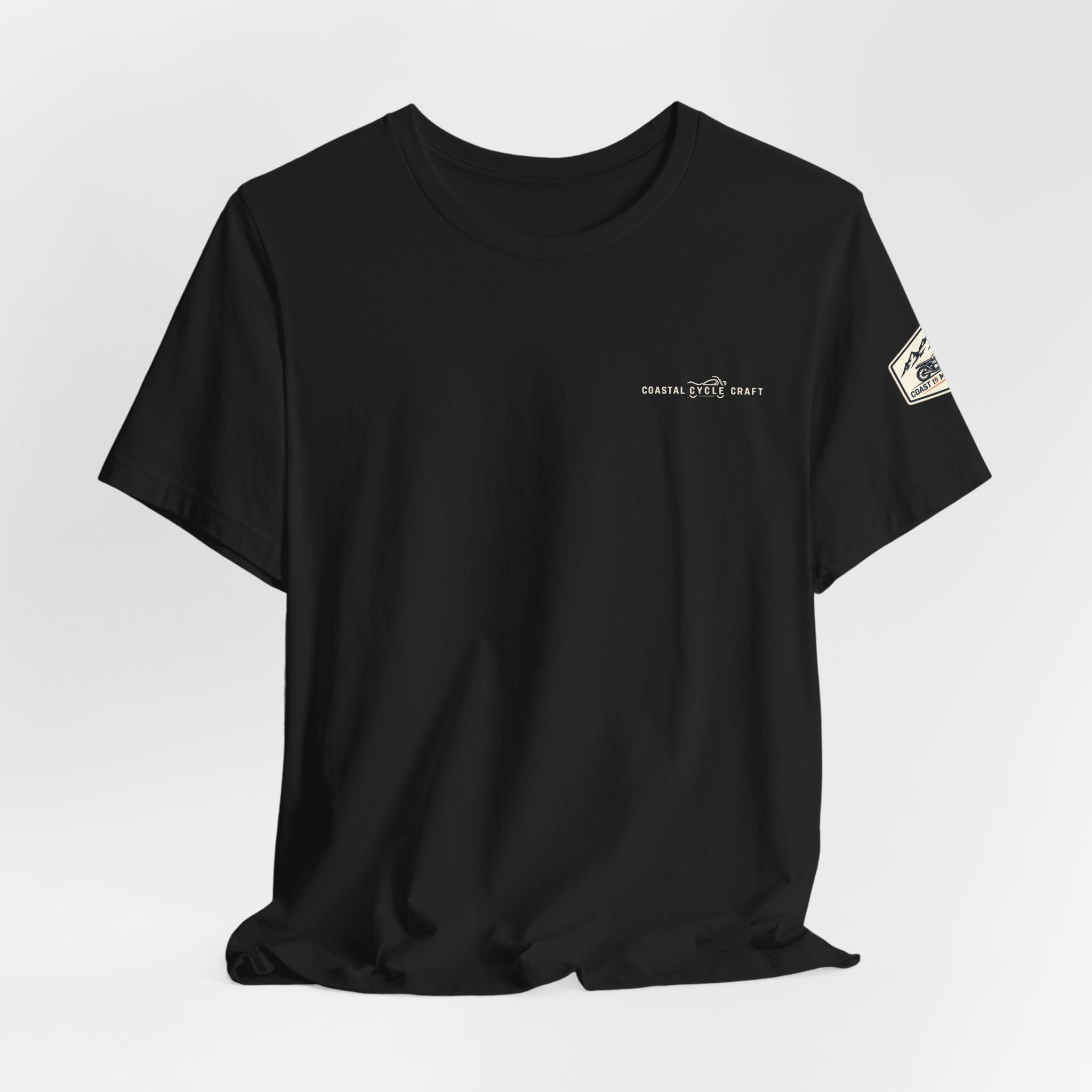 Coast to Mountains Tee | Coastal Cycle Craft — Dark