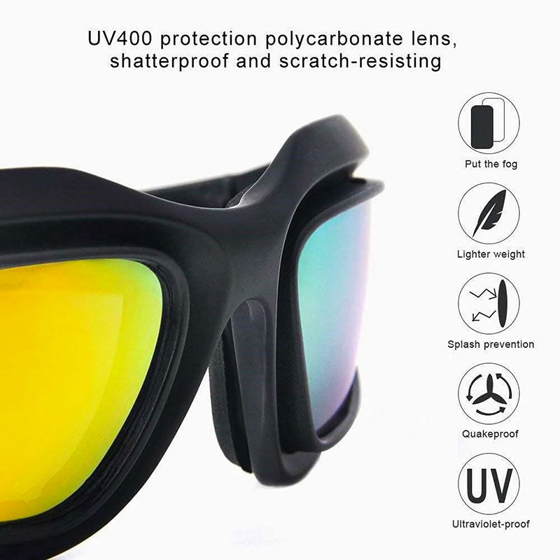 Polarized Riding Sunglasses – UV400 | 4-Lens Kit