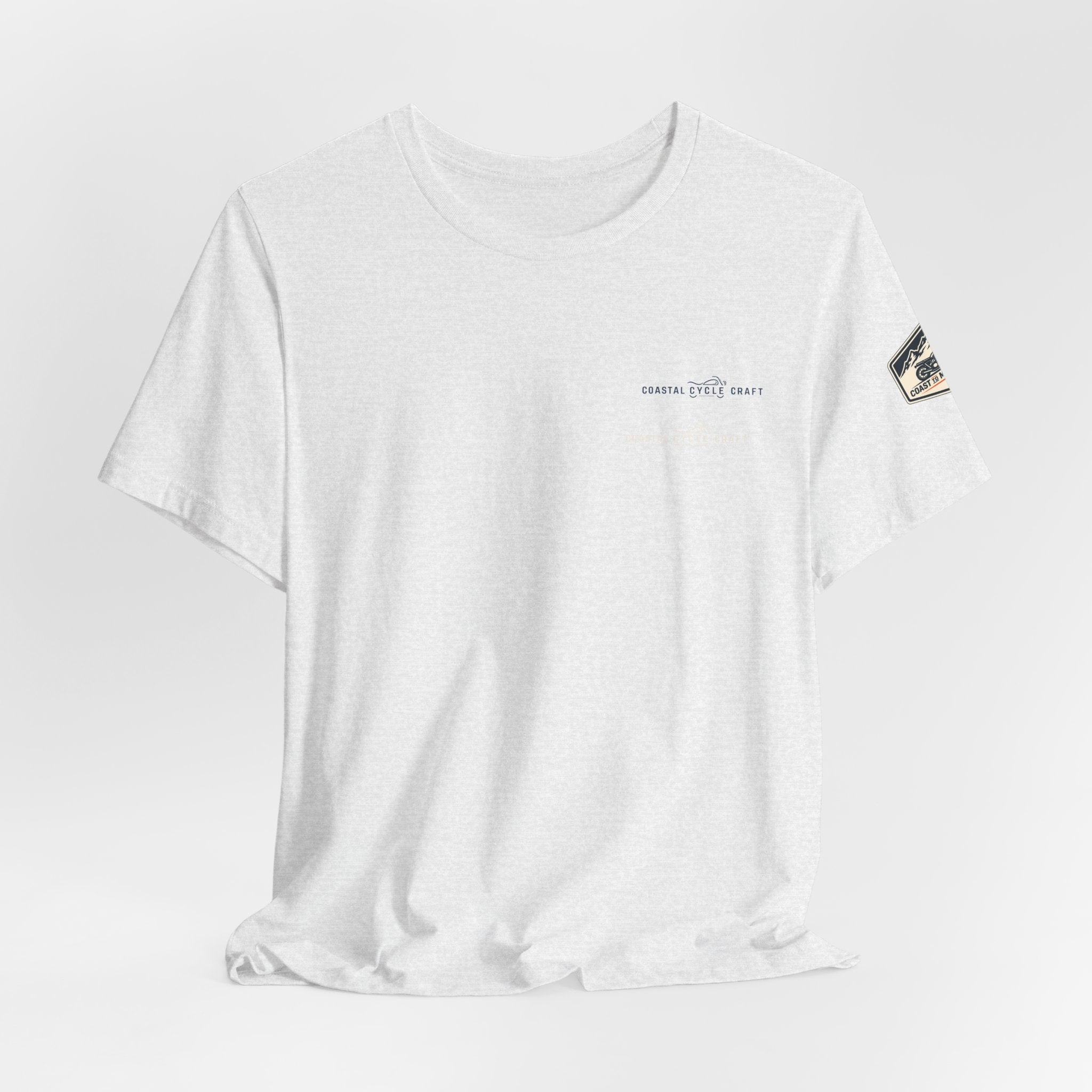 Coast to Mountains Tee | Coastal Cycle Craft — Light