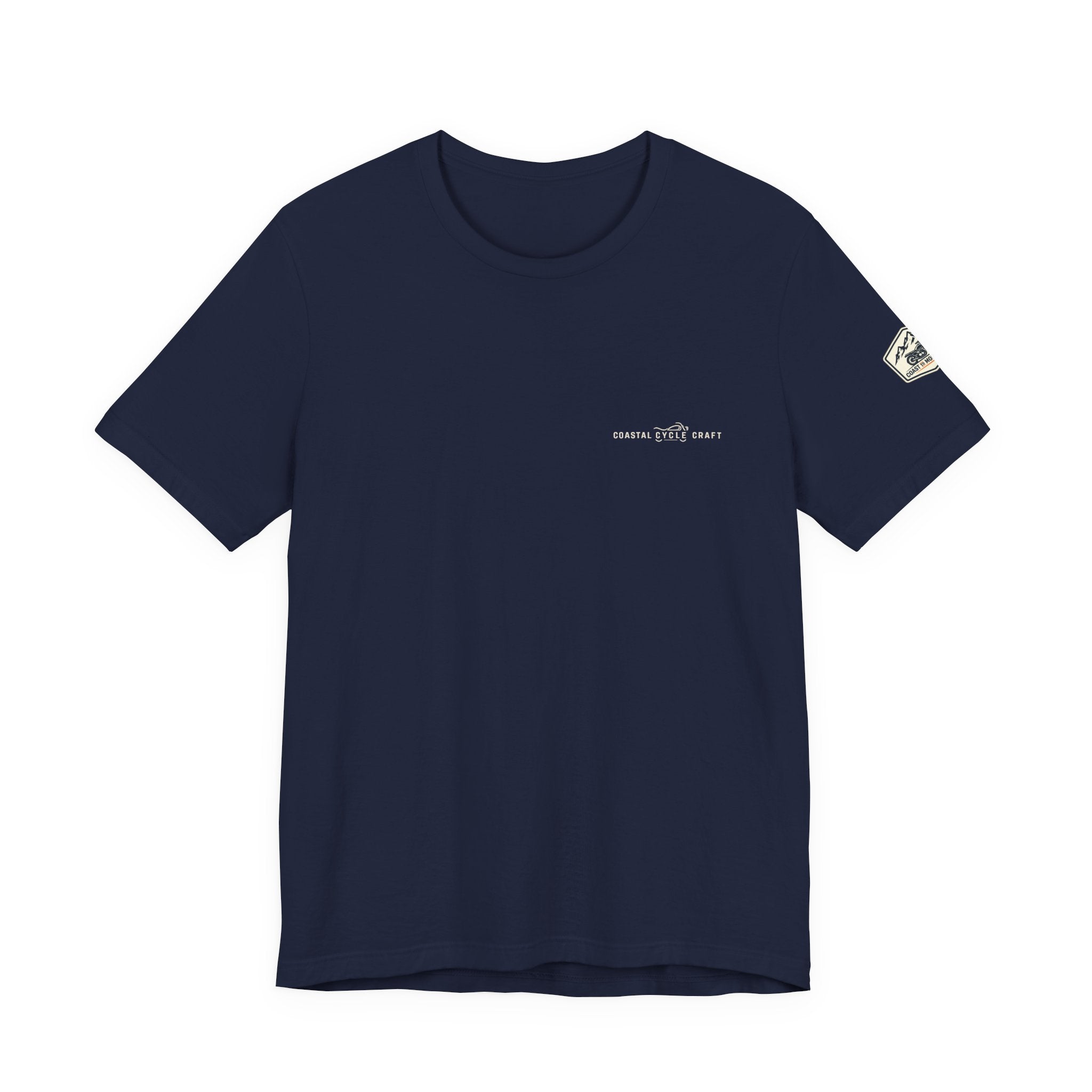 Coast to Mountains Tee | Coastal Cycle Craft — Dark