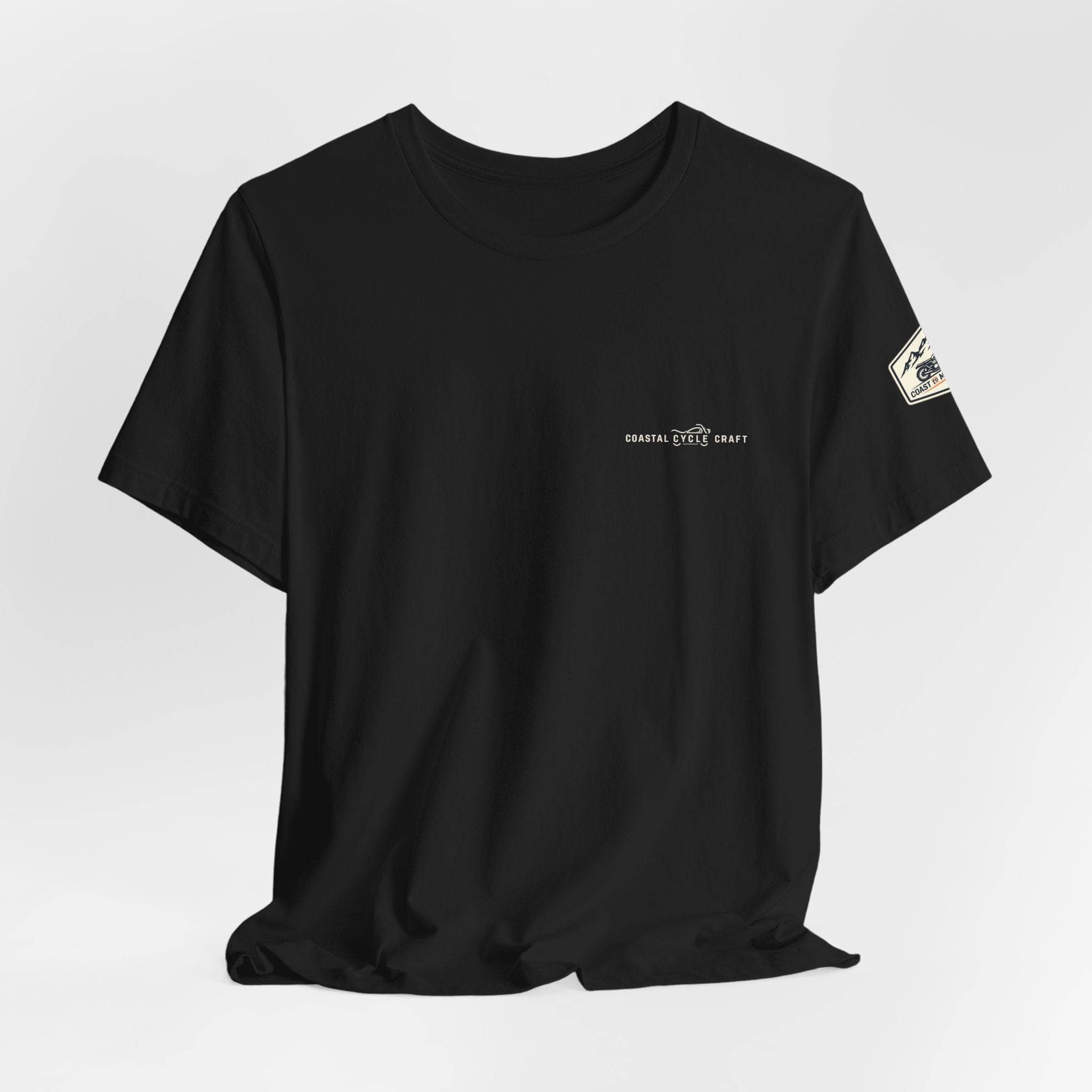 Coast to Mountains Tee | Coastal Cycle Craft — Dark