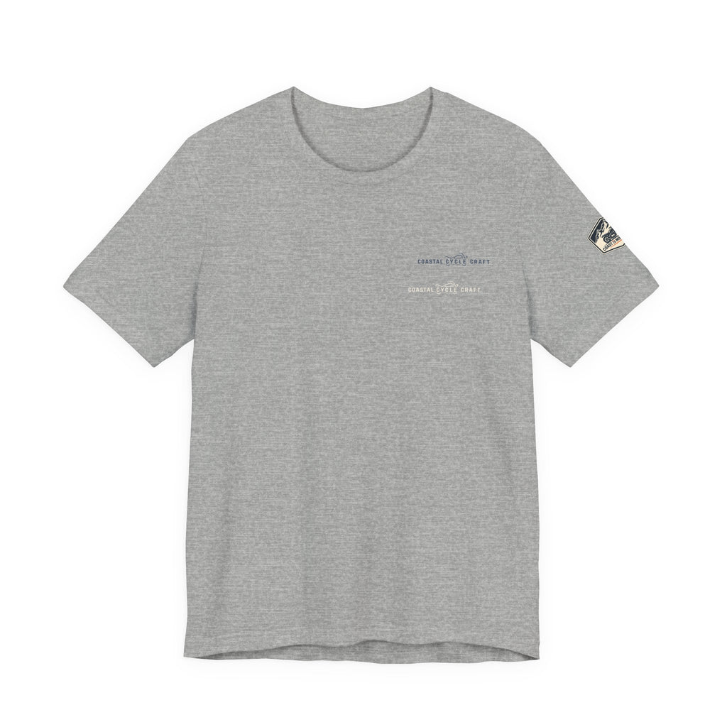 Coast to Mountains Tee | Coastal Cycle Craft — Light