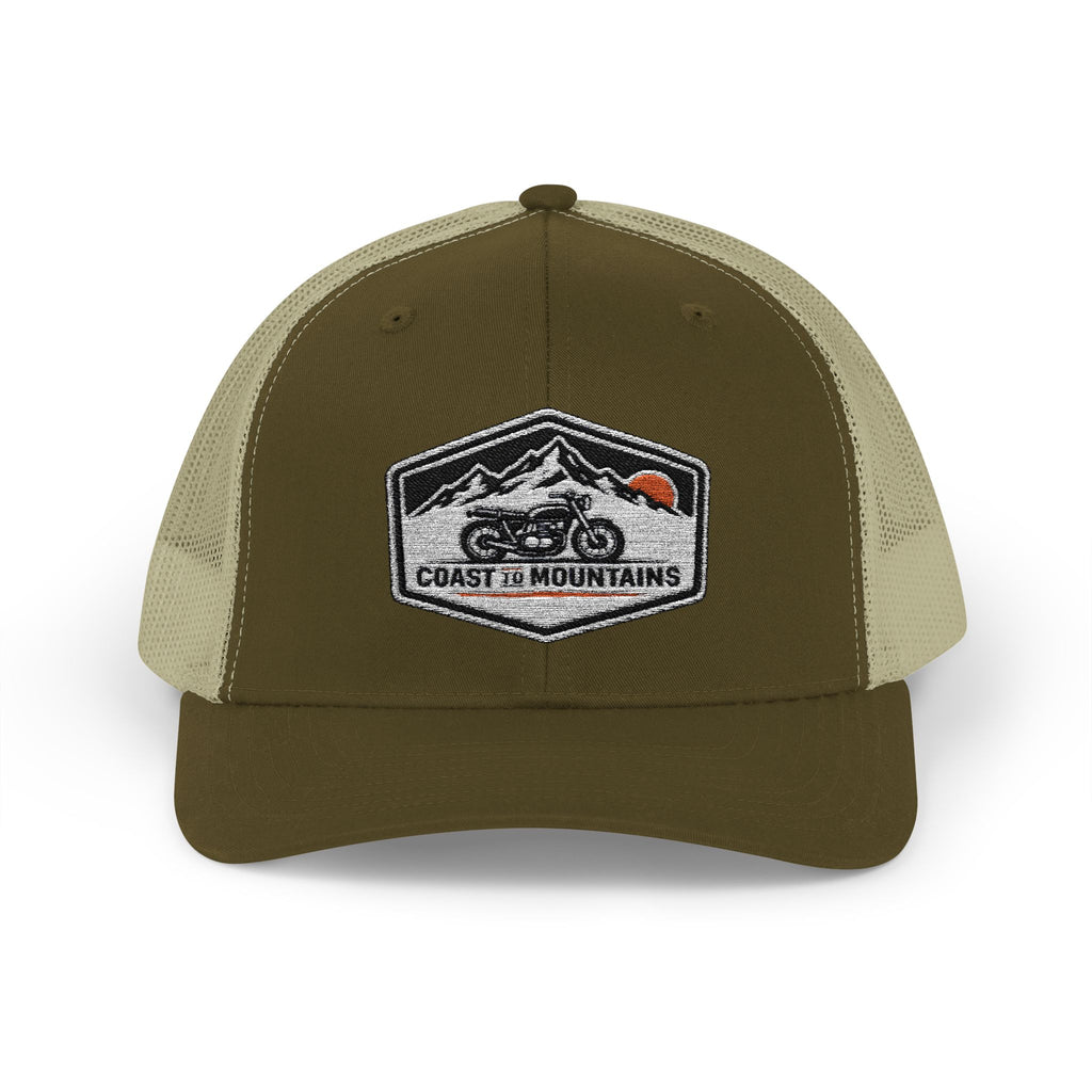 Coastal Cycle Craft Patch Trucker Hat | Coast to Mountains Snapback