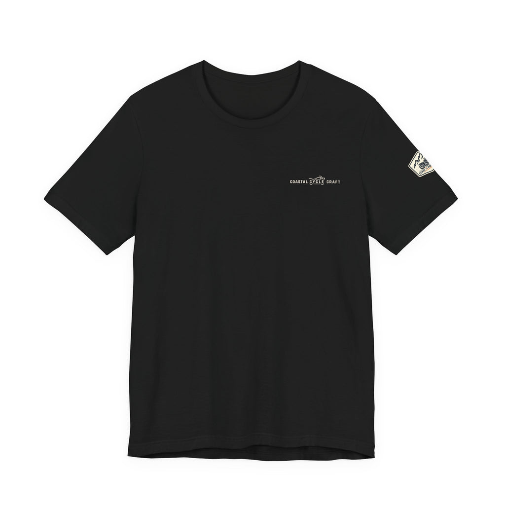 Coast to Mountains Tee | Coastal Cycle Craft — Dark