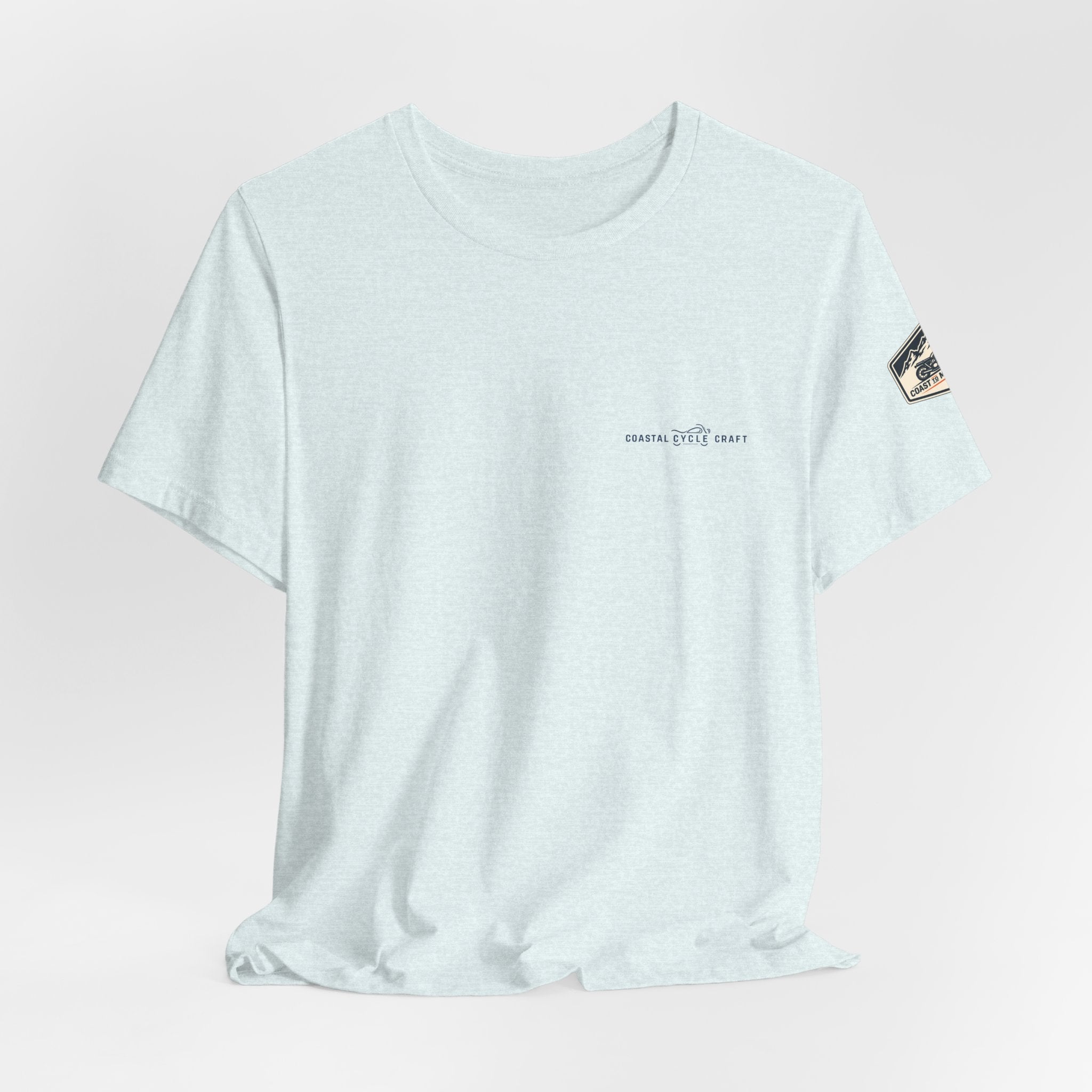 Coast to Mountains Tee | Coastal Cycle Craft — Light