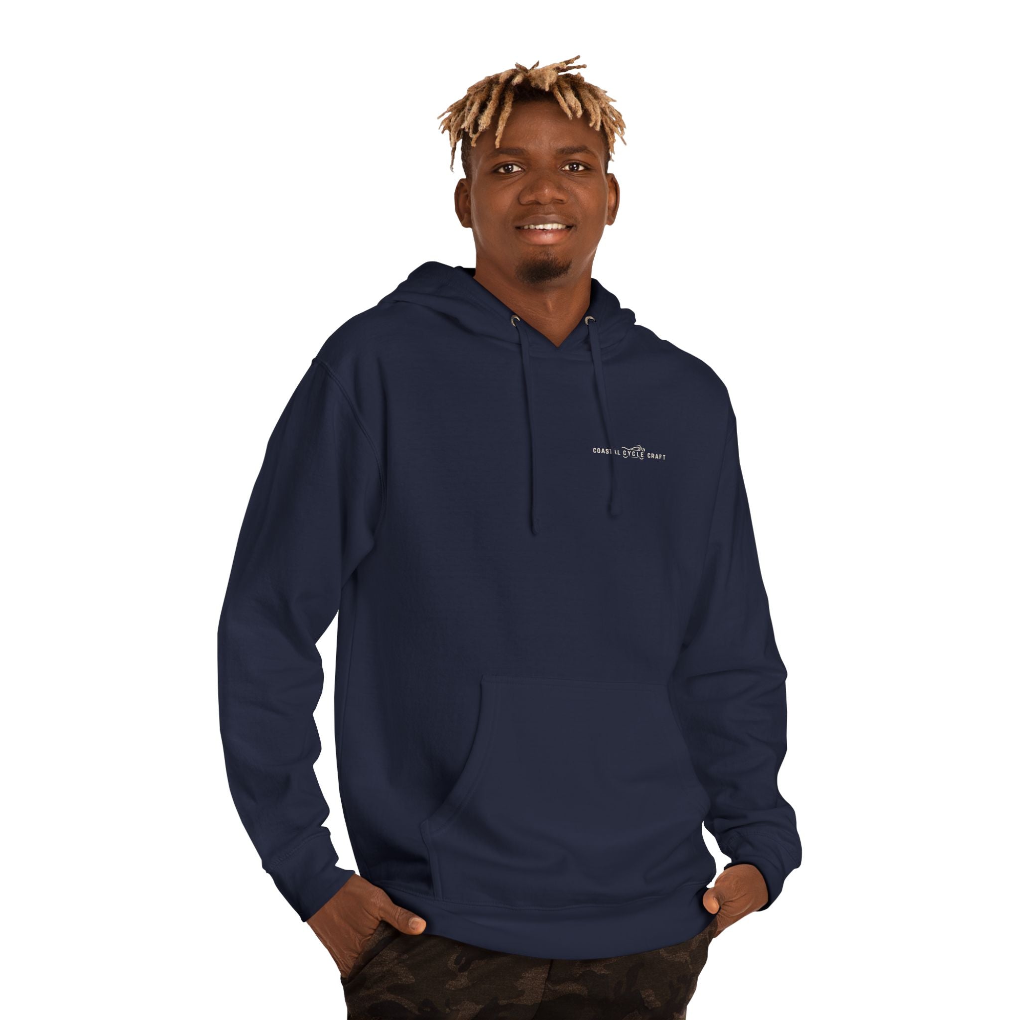 Coast to Mountains Motorcycle Badge Hoodie
