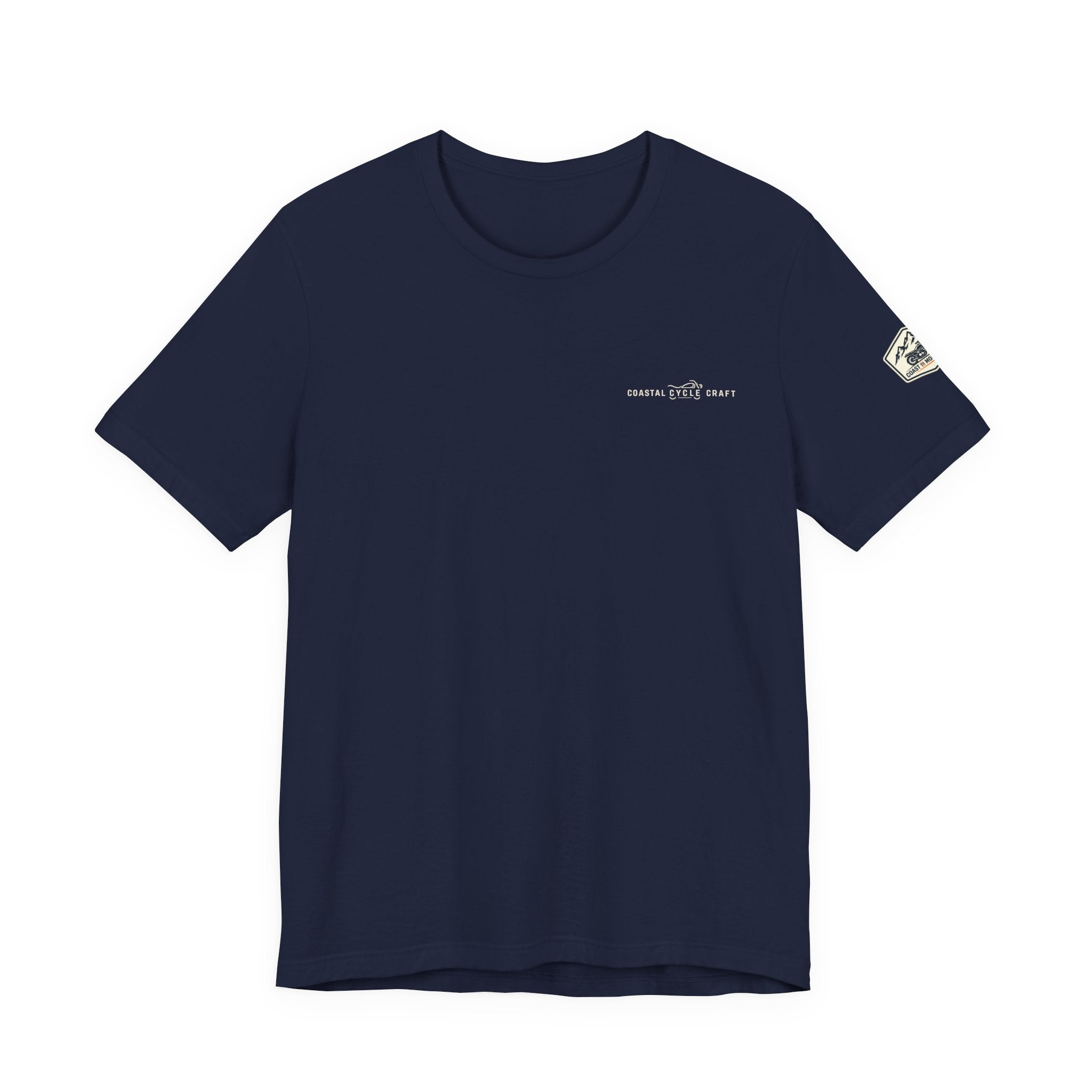 Coast to Mountains Tee | Coastal Cycle Craft — Dark