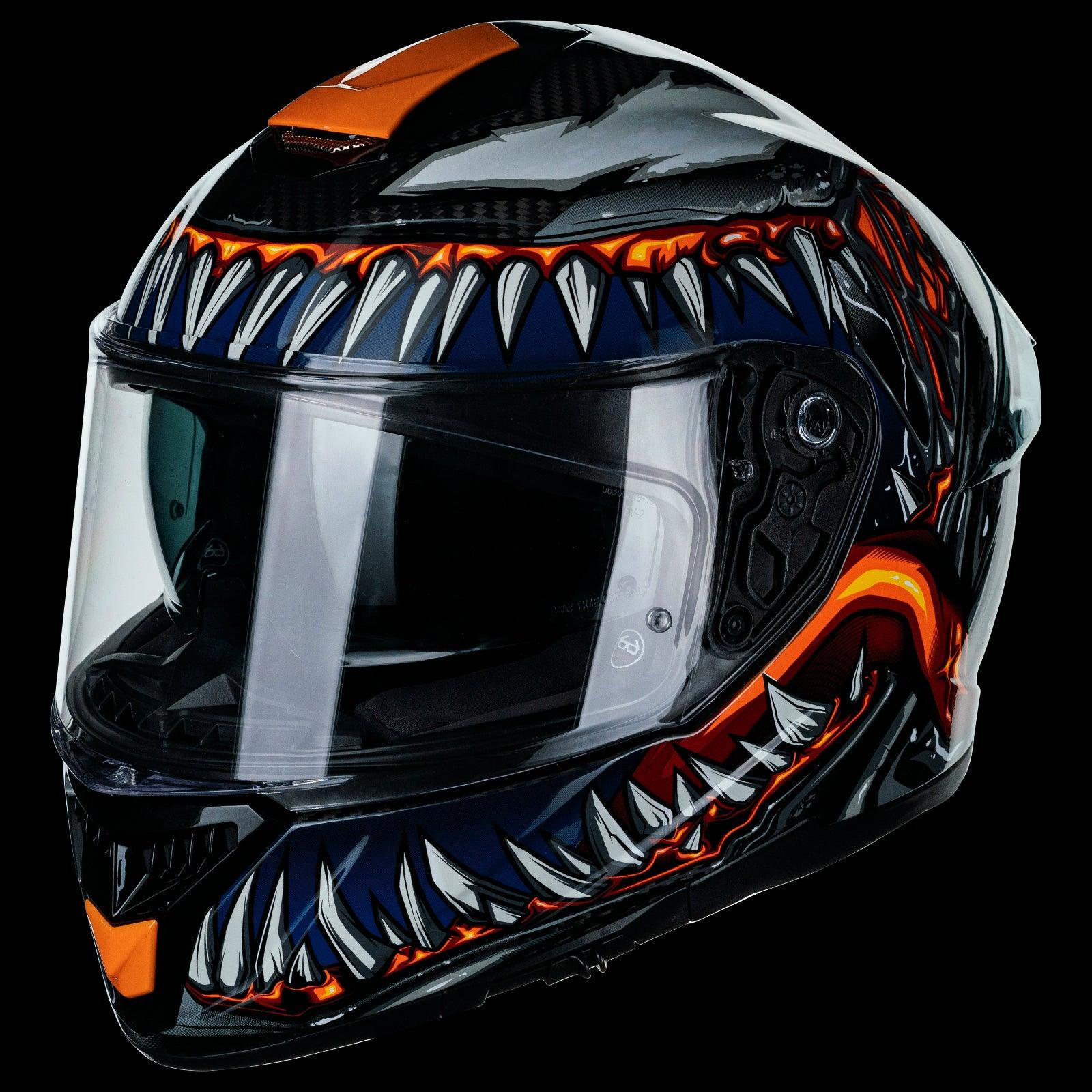 ILM 861C Full-Face Carbon Fiber Motorcycle Helmet