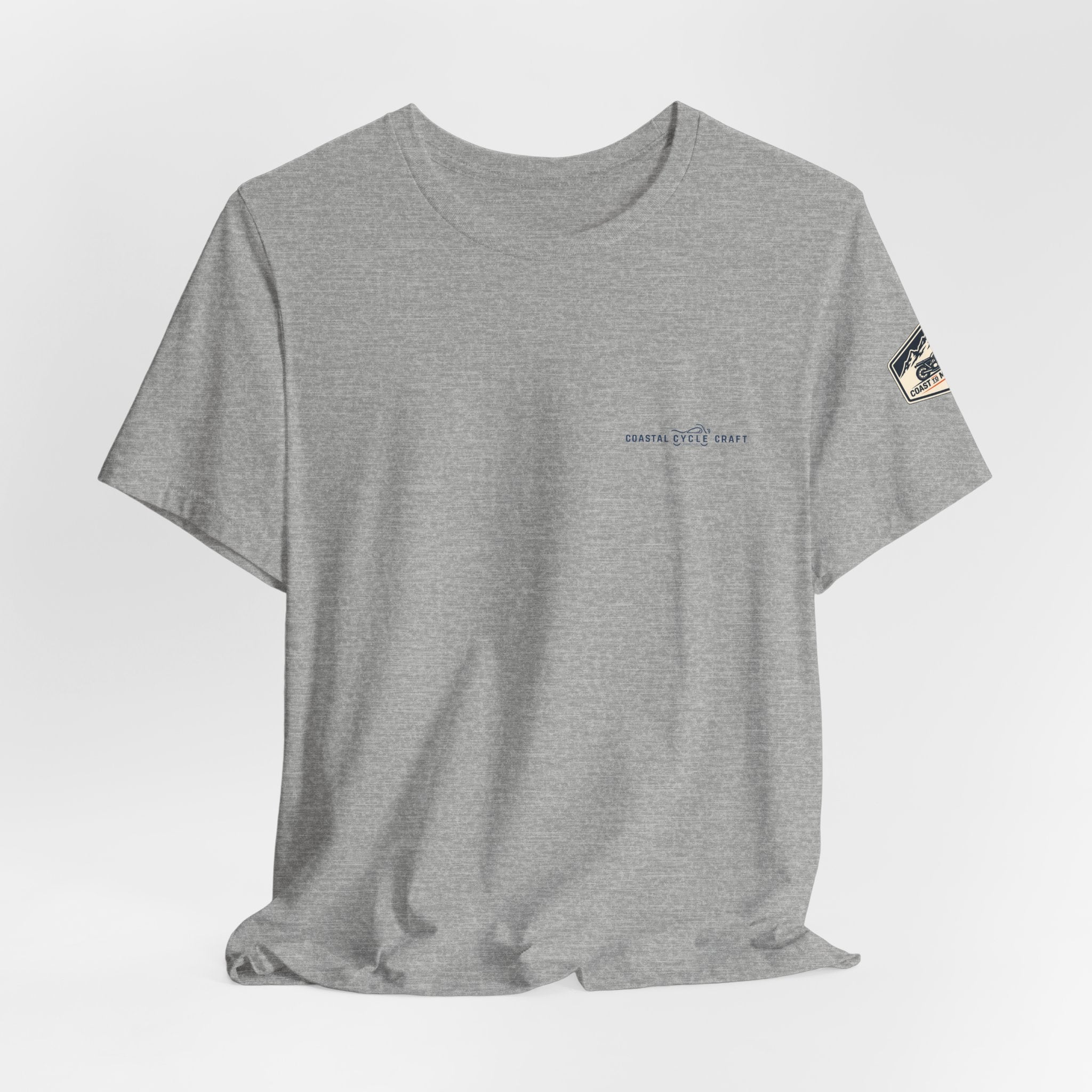 Coast to Mountains Tee | Coastal Cycle Craft — Light