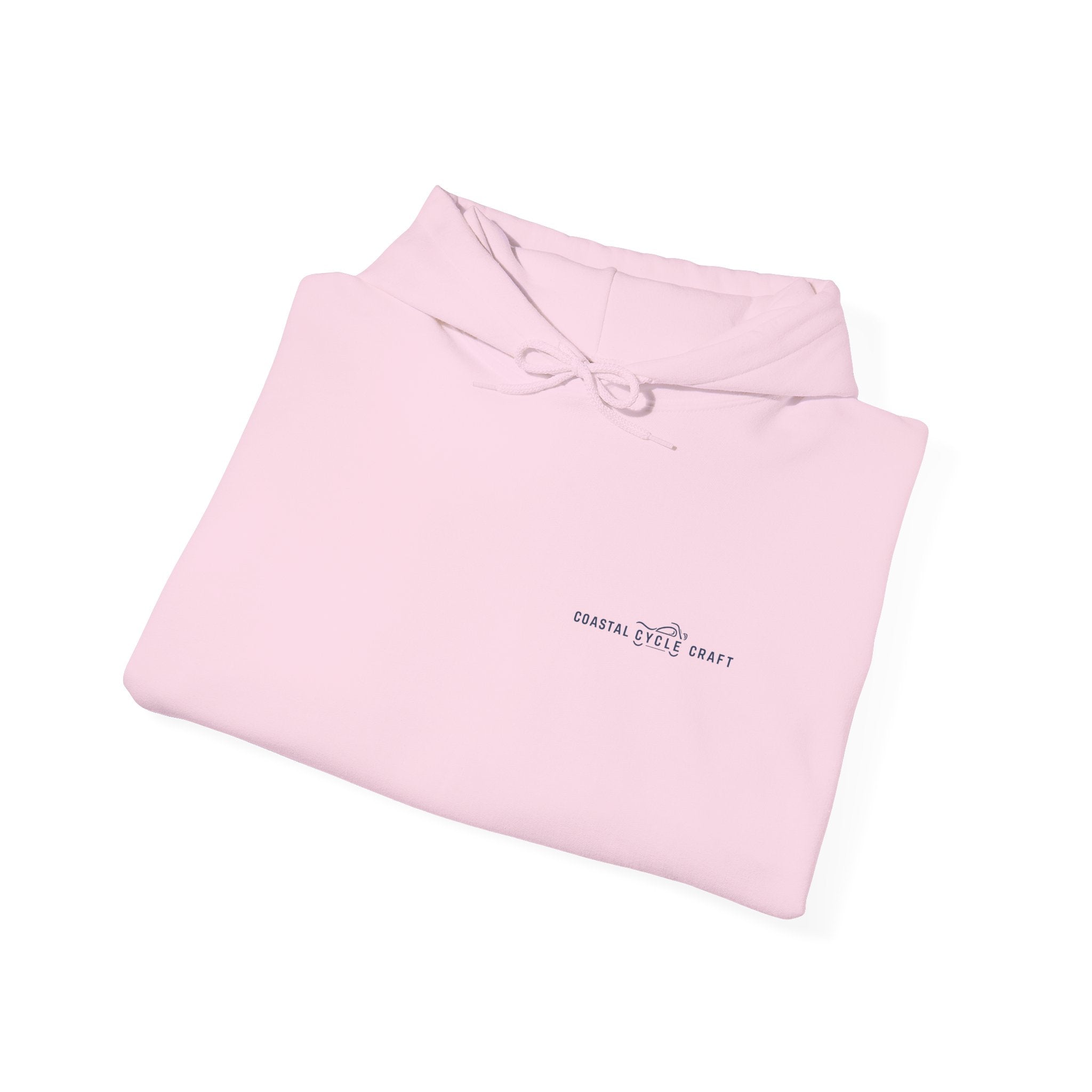 Coast to Mountains Motorcycle Badge Hoodie — Light Colorways