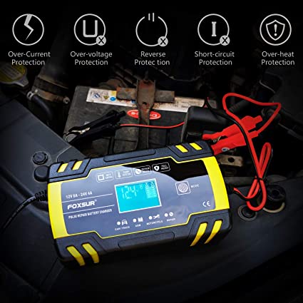 Smart Motorcycle Battery Trickle Charger