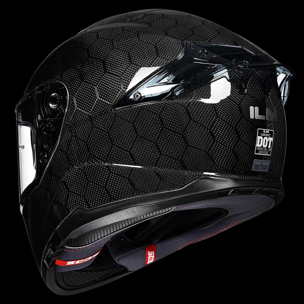 ILM 861C Full-Face Carbon Fiber Motorcycle Helmet