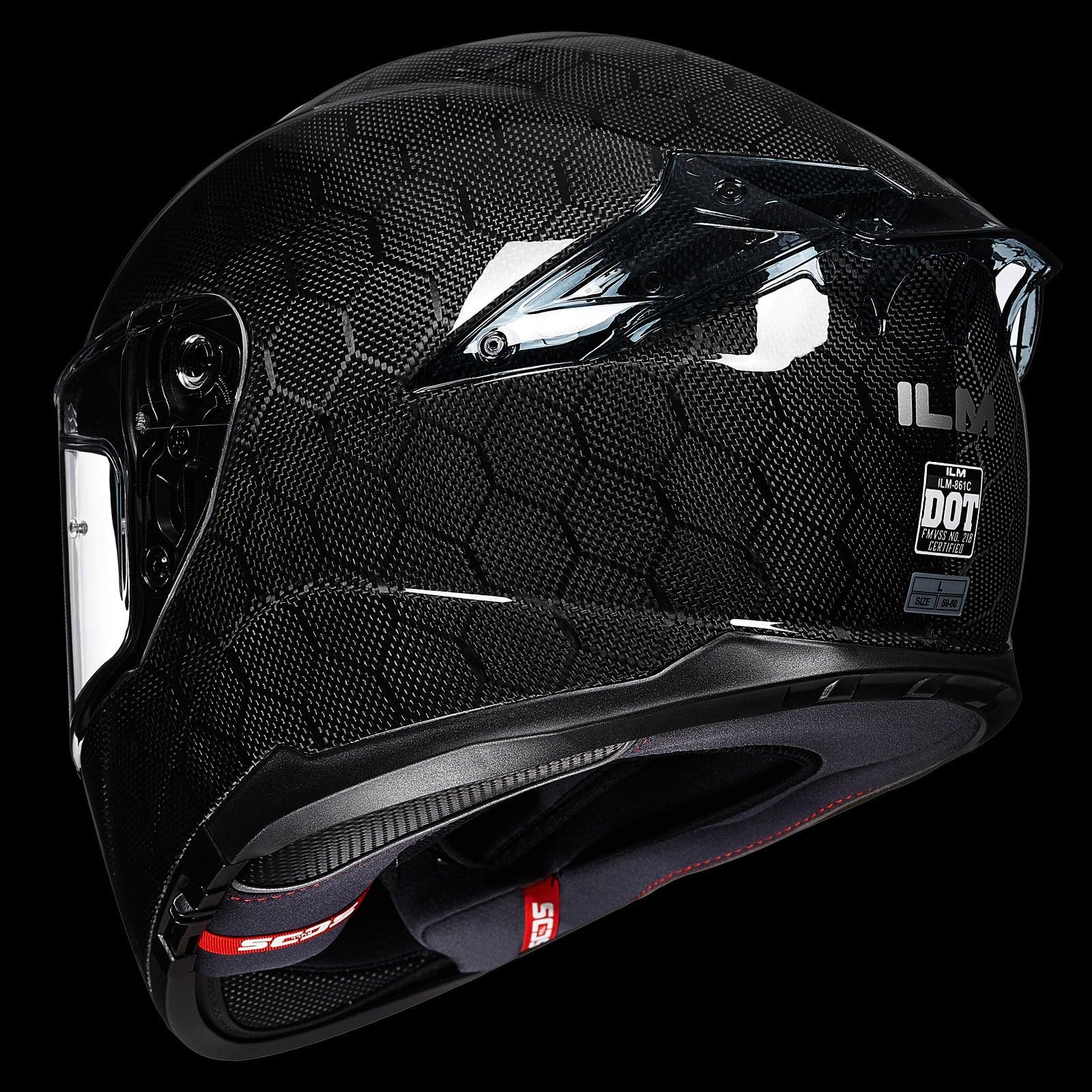 ILM 861C Full-Face Carbon Fiber Motorcycle Helmet