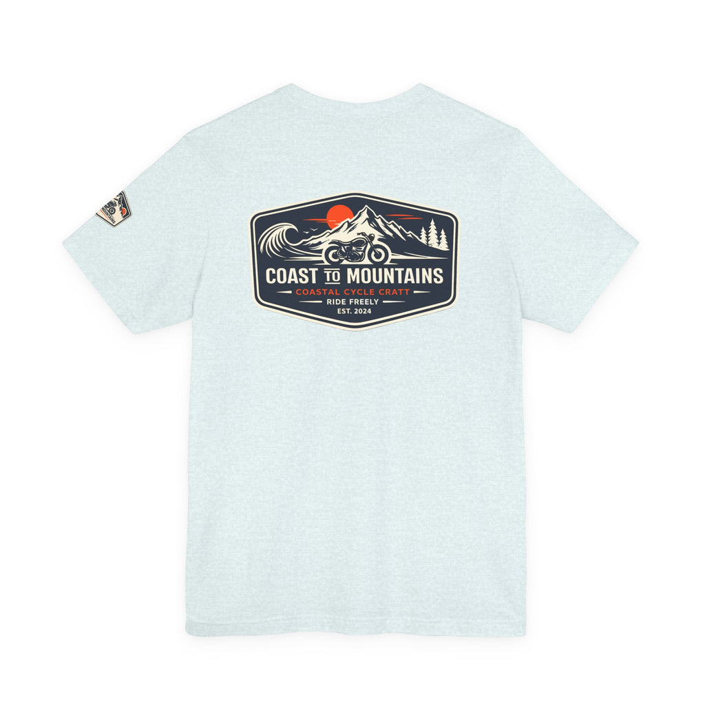 Coast to Mountains Tee | Coastal Cycle Craft — Light