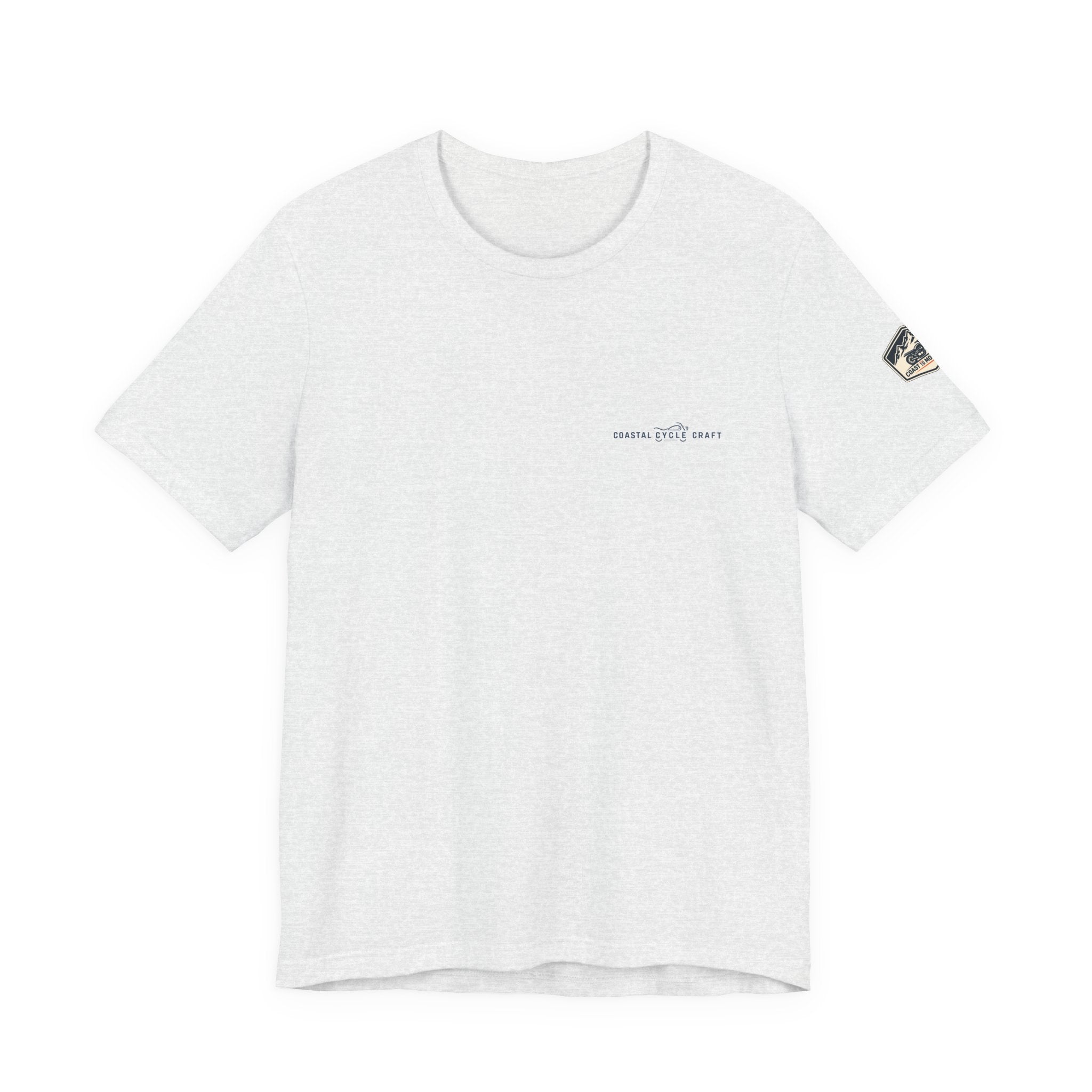 Coast to Mountains Tee | Coastal Cycle Craft — Light