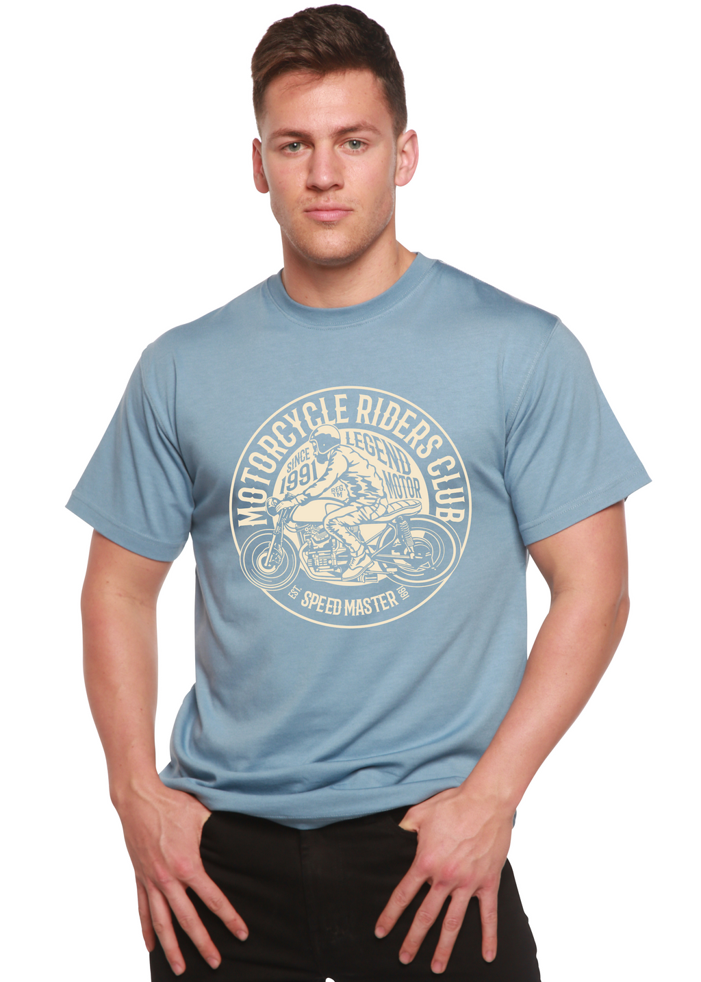 Motorcycle Riders Club Graphic Tee – Bamboo Viscose & Organic Cotton