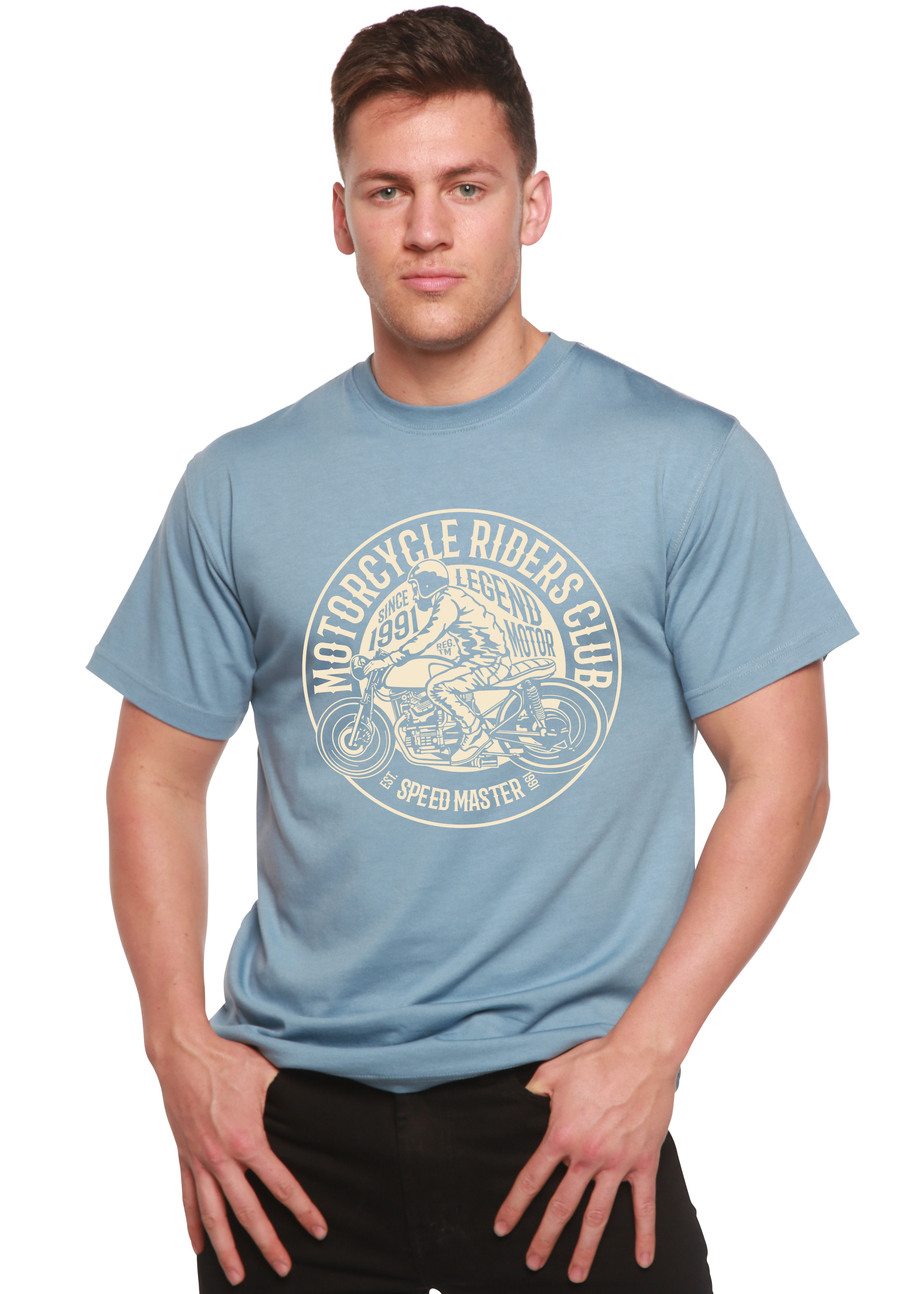 Motorcycle Riders Club Graphic Tee – Bamboo Viscose & Organic Cotton