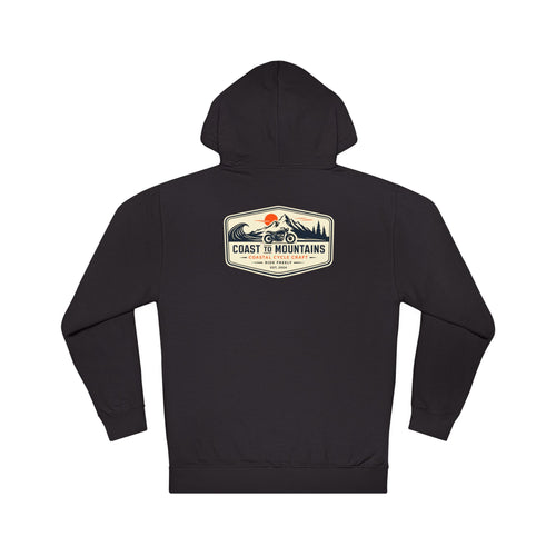 Coast to Mountains Motorcycle Badge Hoodie