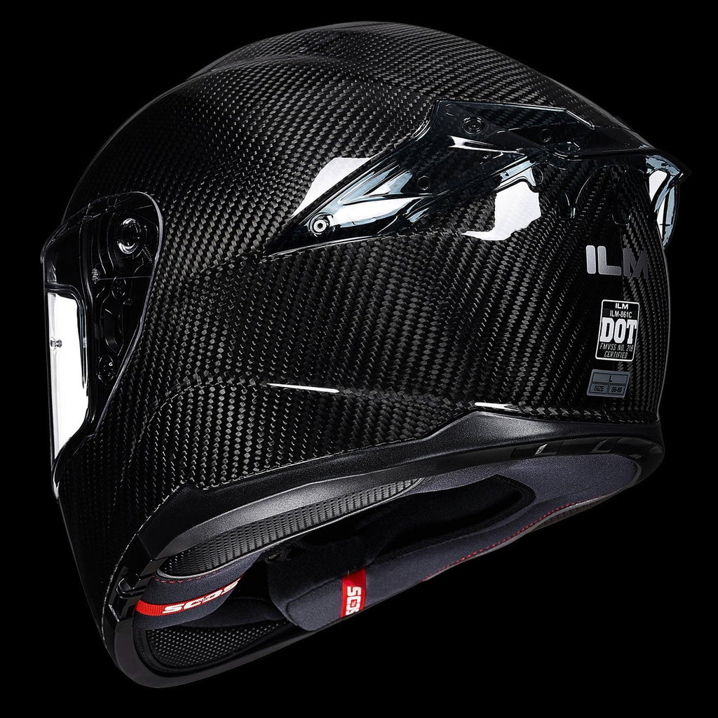 ILM 861C Full-Face Carbon Fiber Motorcycle Helmet