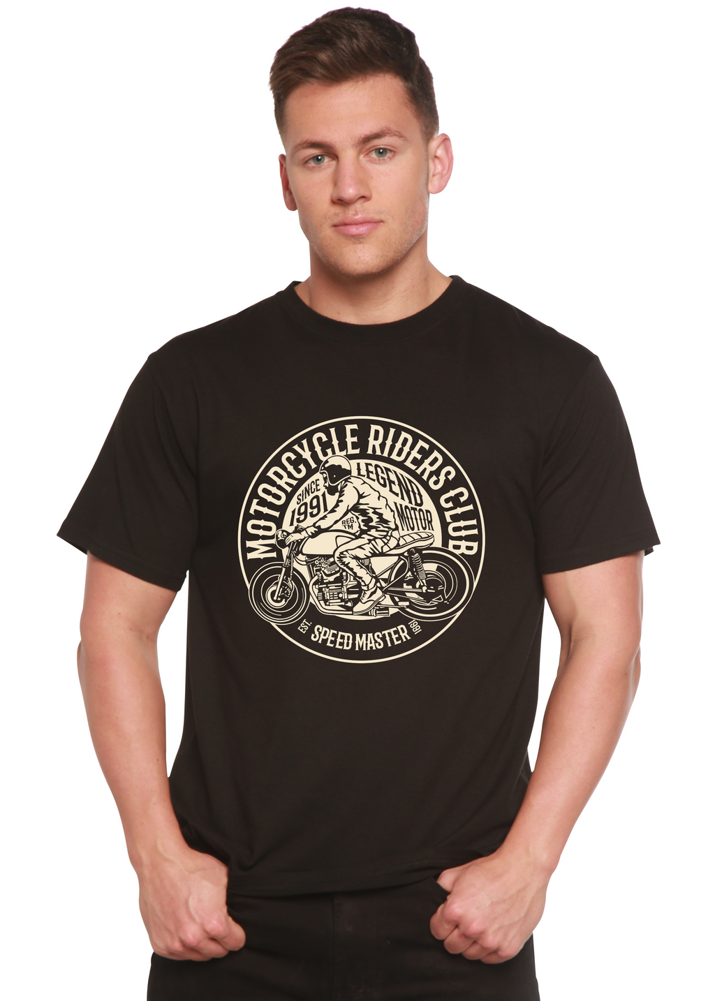 Motorcycle Riders Club Graphic Tee – Bamboo Viscose & Organic Cotton