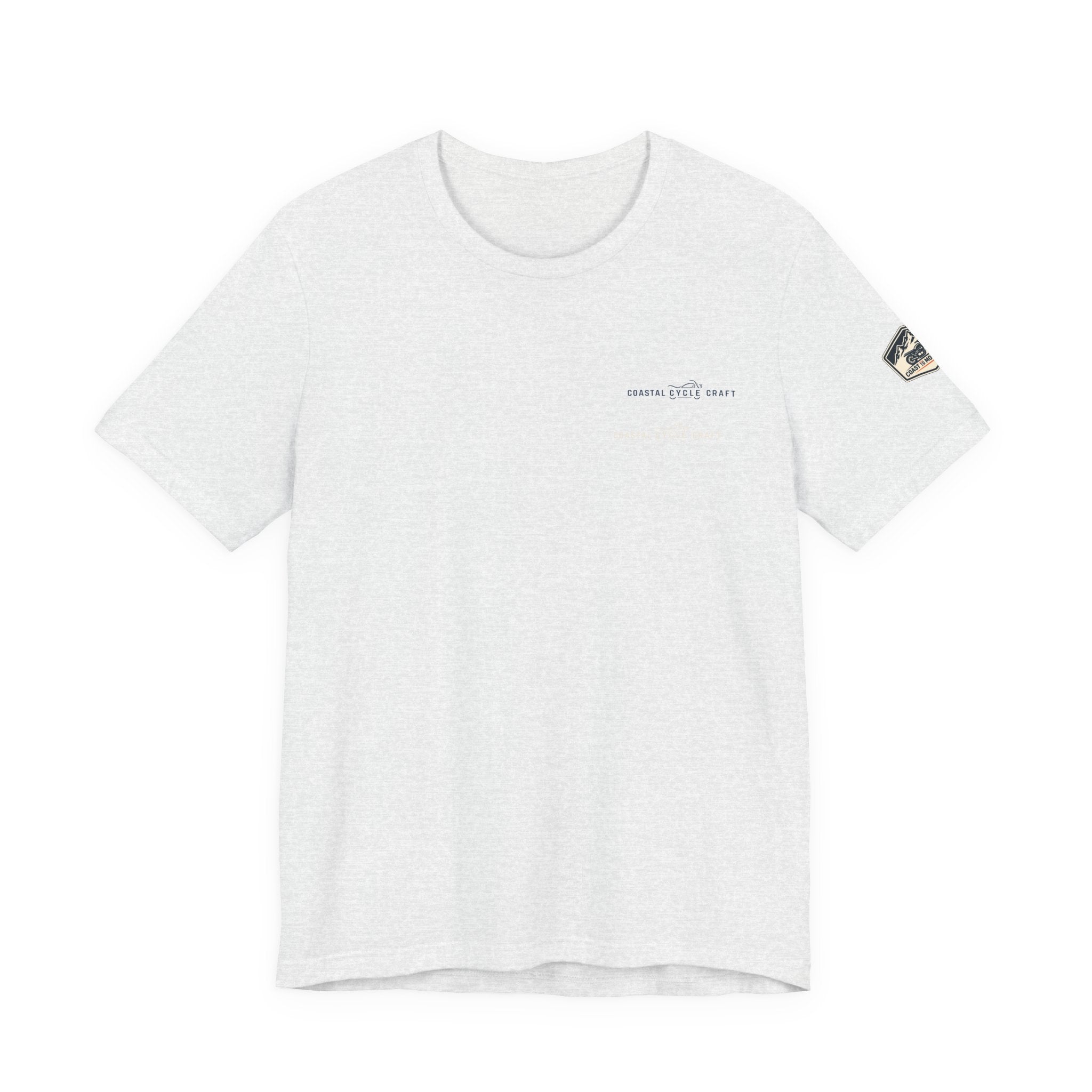 Coast to Mountains Tee | Coastal Cycle Craft — Light