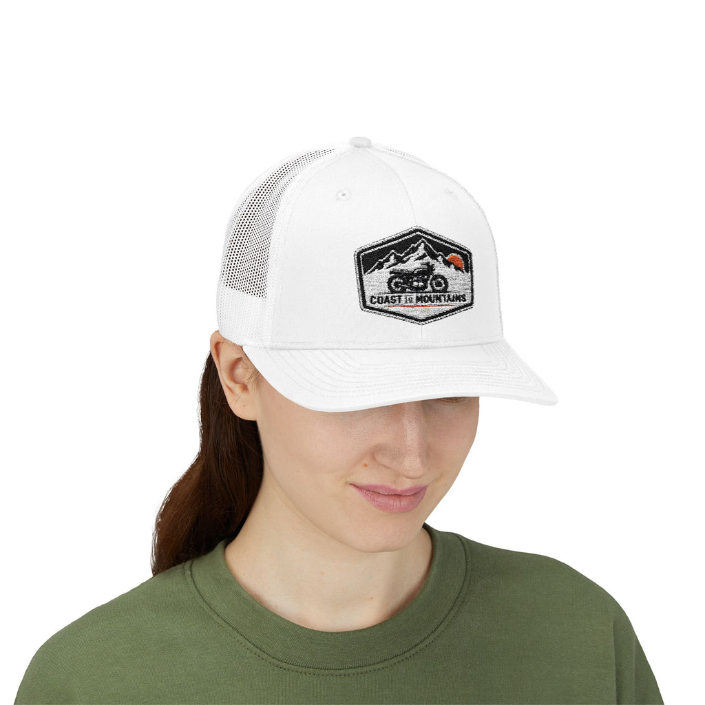Coastal Cycle Craft Patch Trucker Hat | Coast to Mountains Snapback