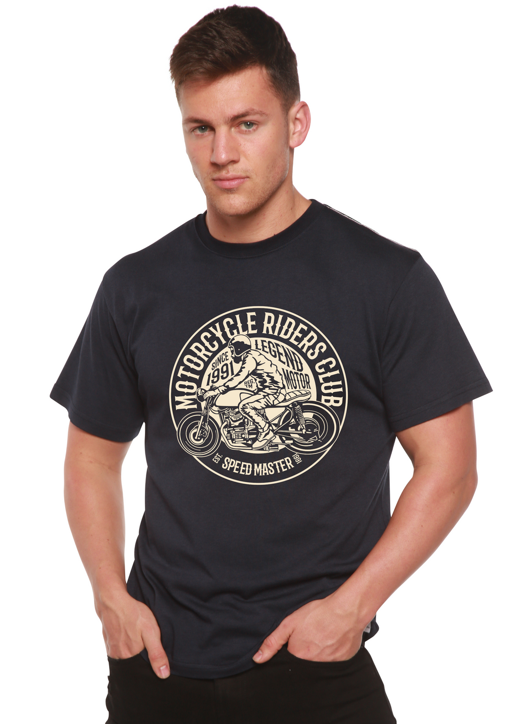 Motorcycle Riders Club Graphic Tee – Bamboo Viscose & Organic Cotton