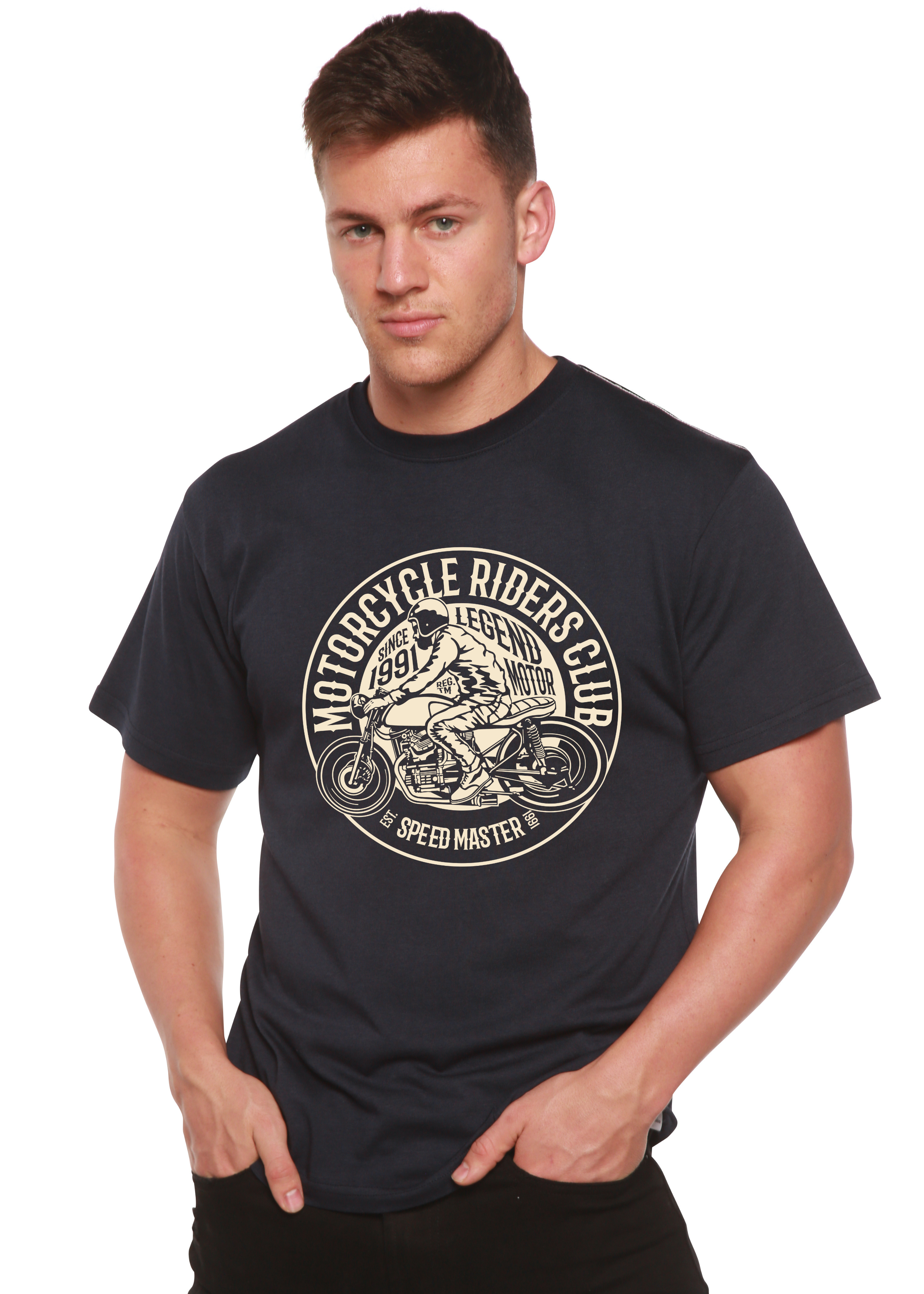 Motorcycle Riders Club Graphic Tee – Bamboo Viscose & Organic Cotton