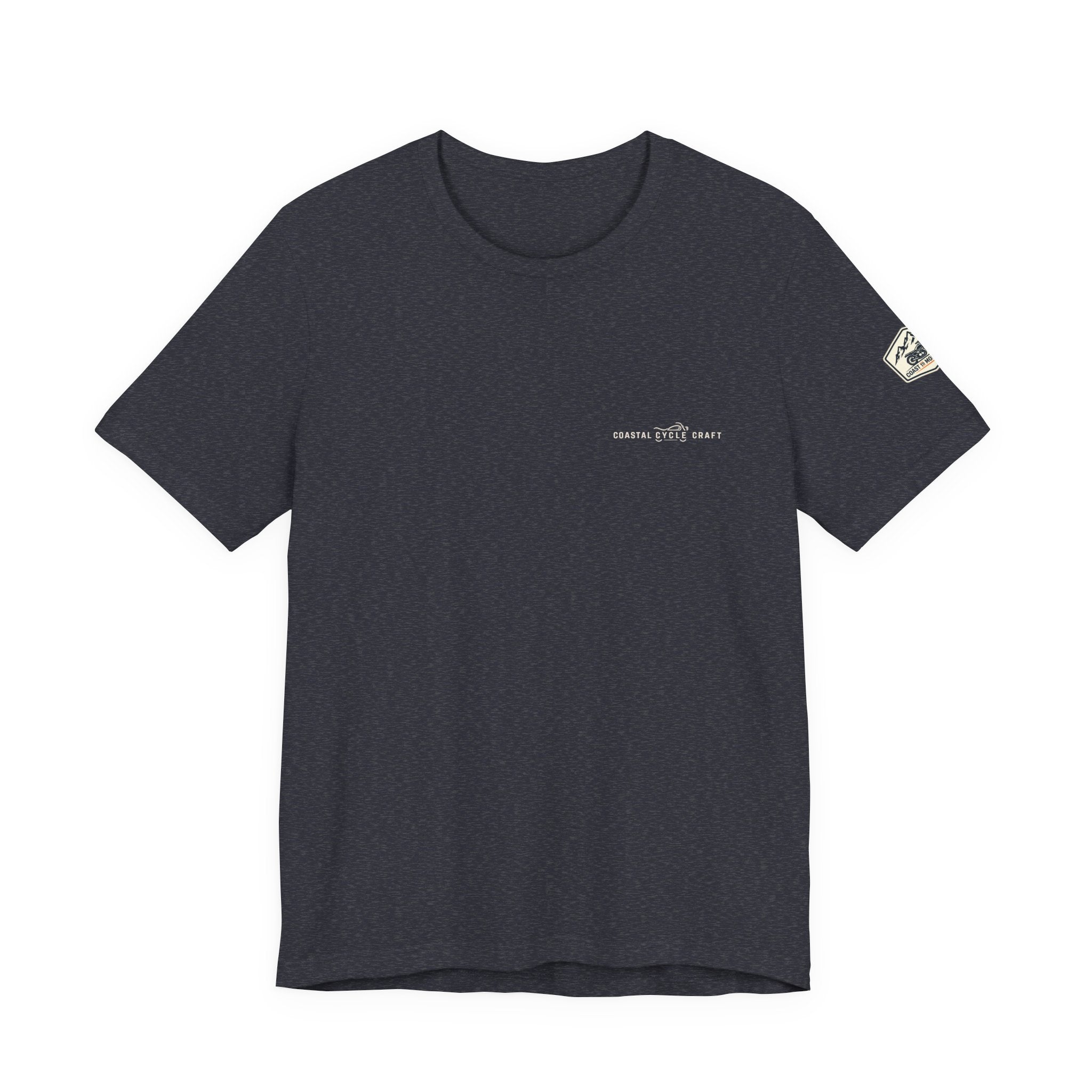 Coast to Mountains Tee | Coastal Cycle Craft — Dark