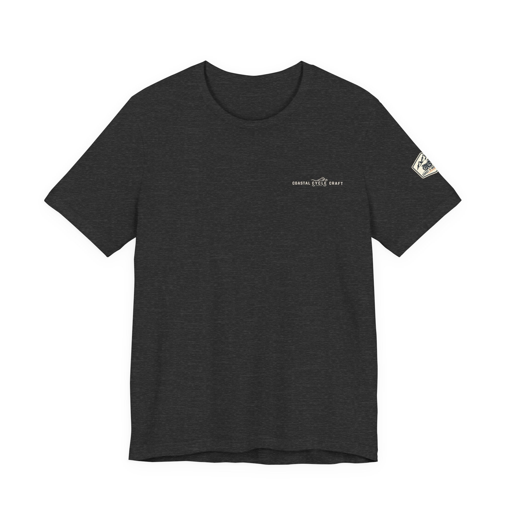 Coast to Mountains Tee | Coastal Cycle Craft — Dark