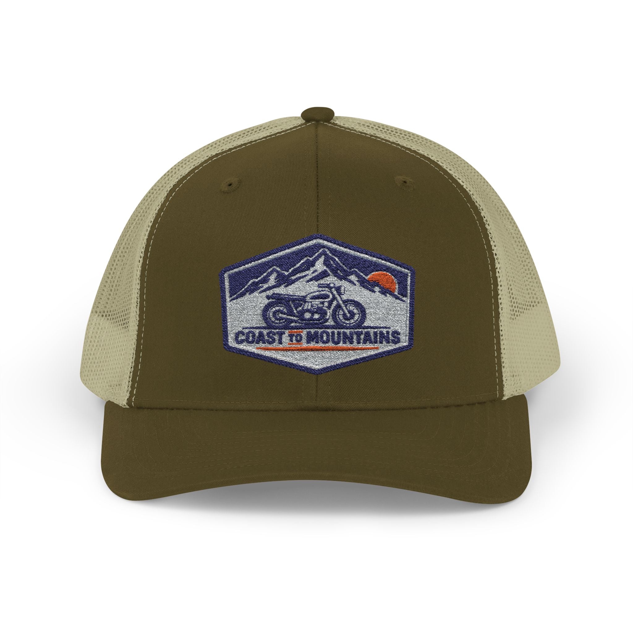 Coastal Cycle Craft Patch Trucker Hat | Coast to Mountains Snapback