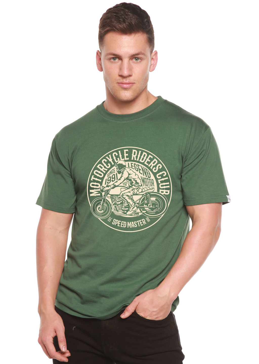 Motorcycle Riders Club Graphic Tee – Bamboo Viscose & Organic Cotton