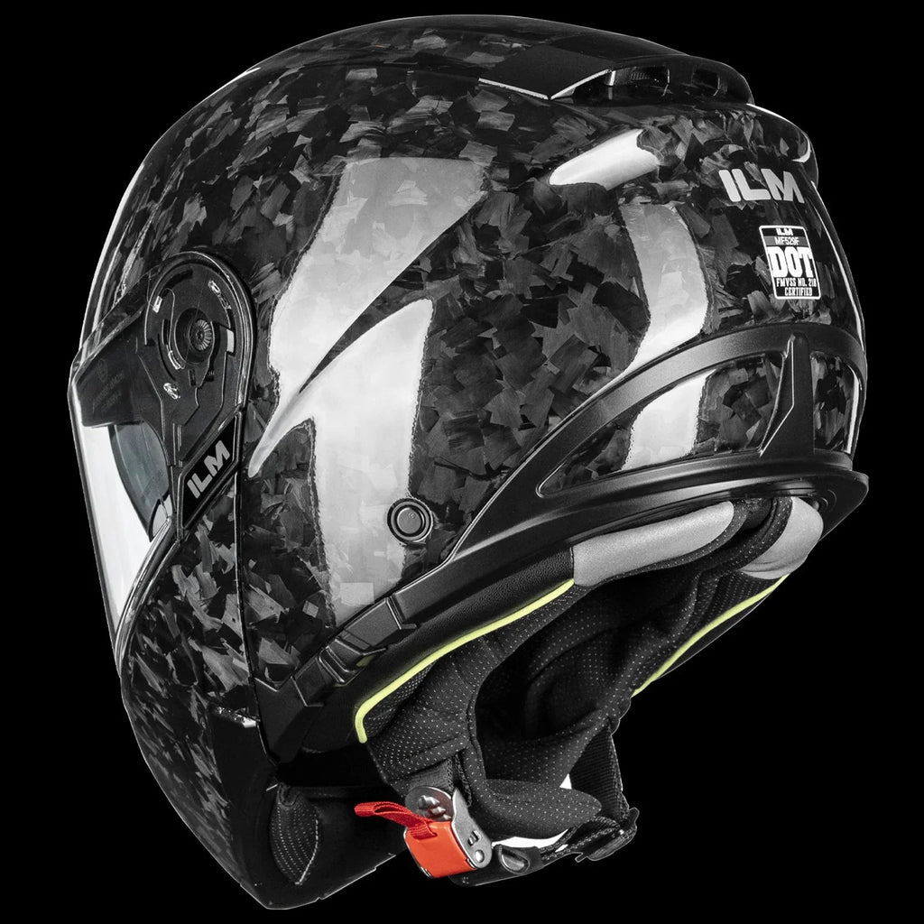 ILM MF529F Carbon Fiber Modular Motorcycle Helmet | DOT, ECE & FMVSS 218