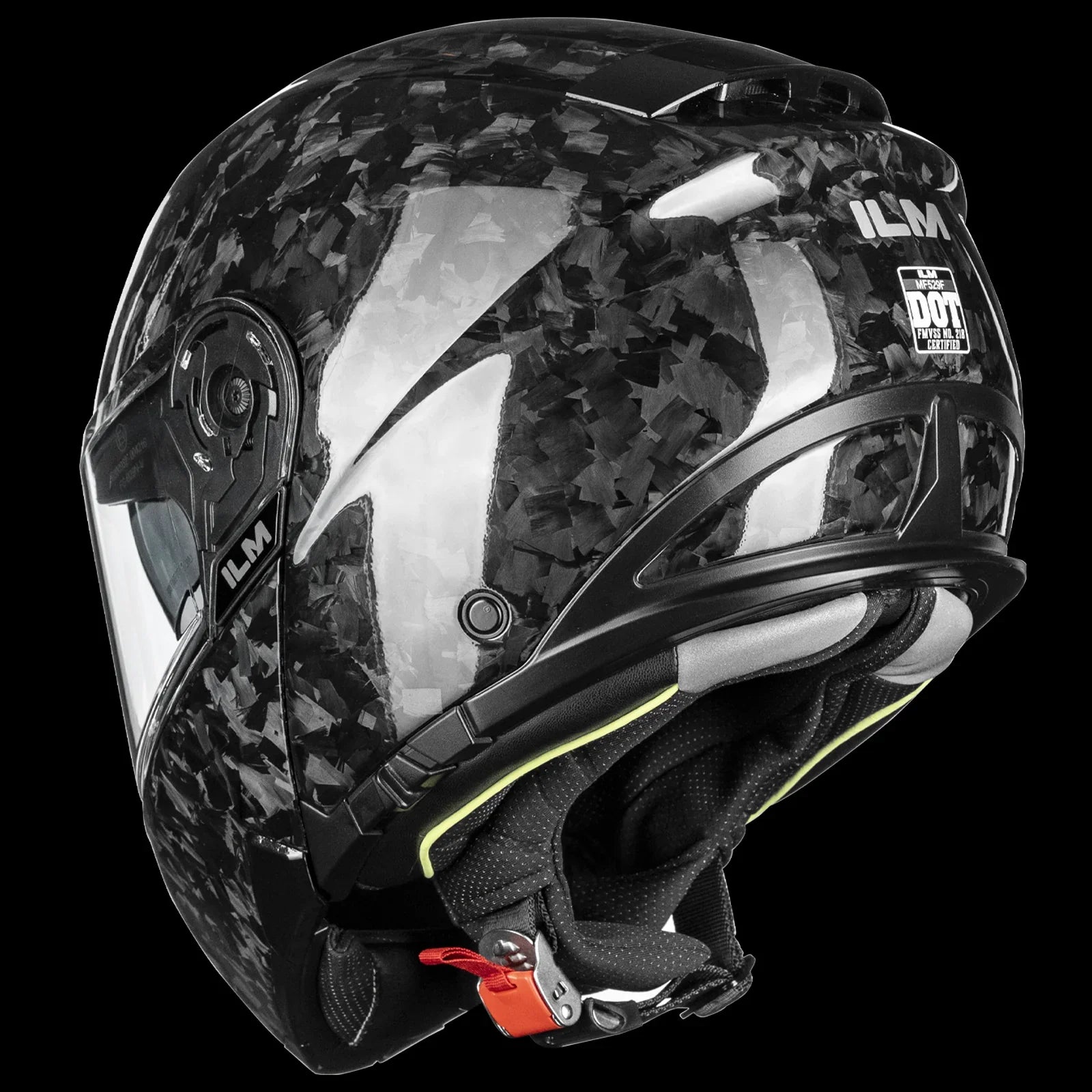 ILM MF529F Carbon Fiber Modular Motorcycle Helmet | DOT, ECE & FMVSS 218