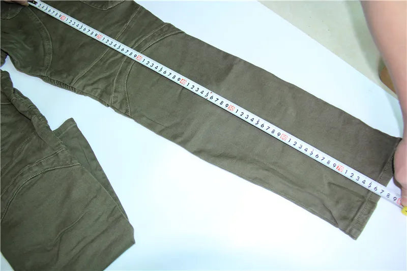 Motorcycle Cargo Riding Jeans | CE Armor Included, All-Season – Black & Grey