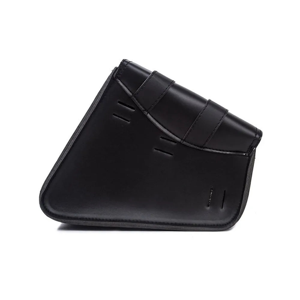 Retro Motorcycle Saddlebags | PU Leather Side Bags for Cruisers & Bobbers (Pair)