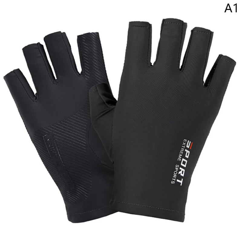 Ice Silk Motorcycle Gloves | Touchscreen-Ready, Anti-UV, Non-Slip – Summer Riding Gloves