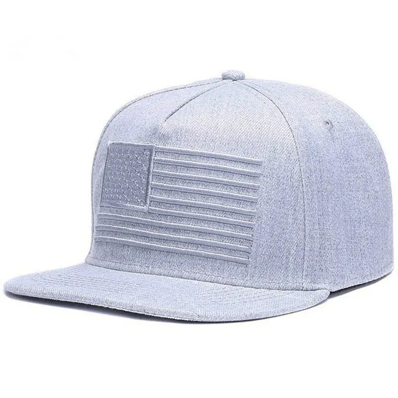 Rider's Flag Snapback | Adjustable Flat Brim Cap