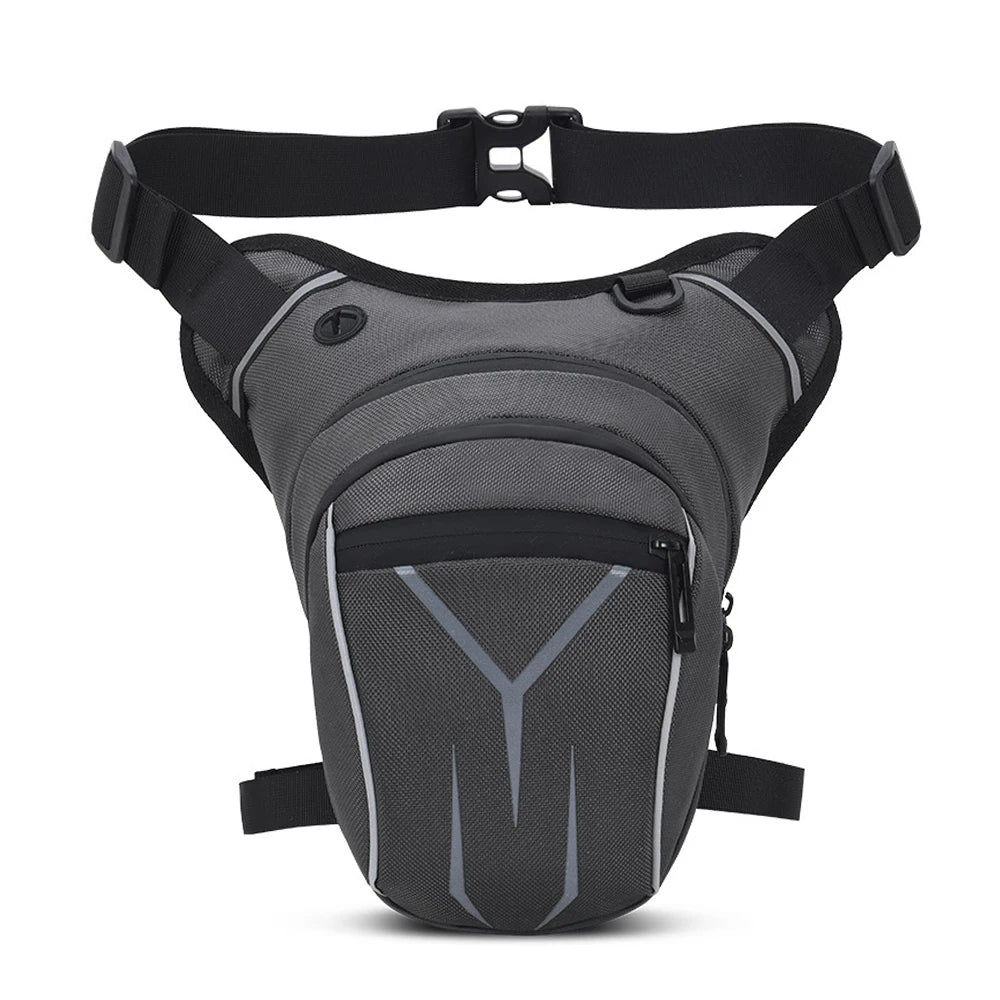 Moto Drop Leg Bag | Waterproof Thigh Pack with Reflective Detail & Audio Port
