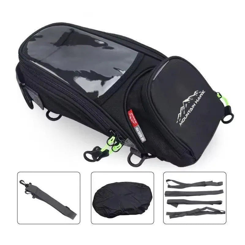 Magnetic Motorcycle Tank Bag | Waterproof Phone Mount & Navigation Pouch