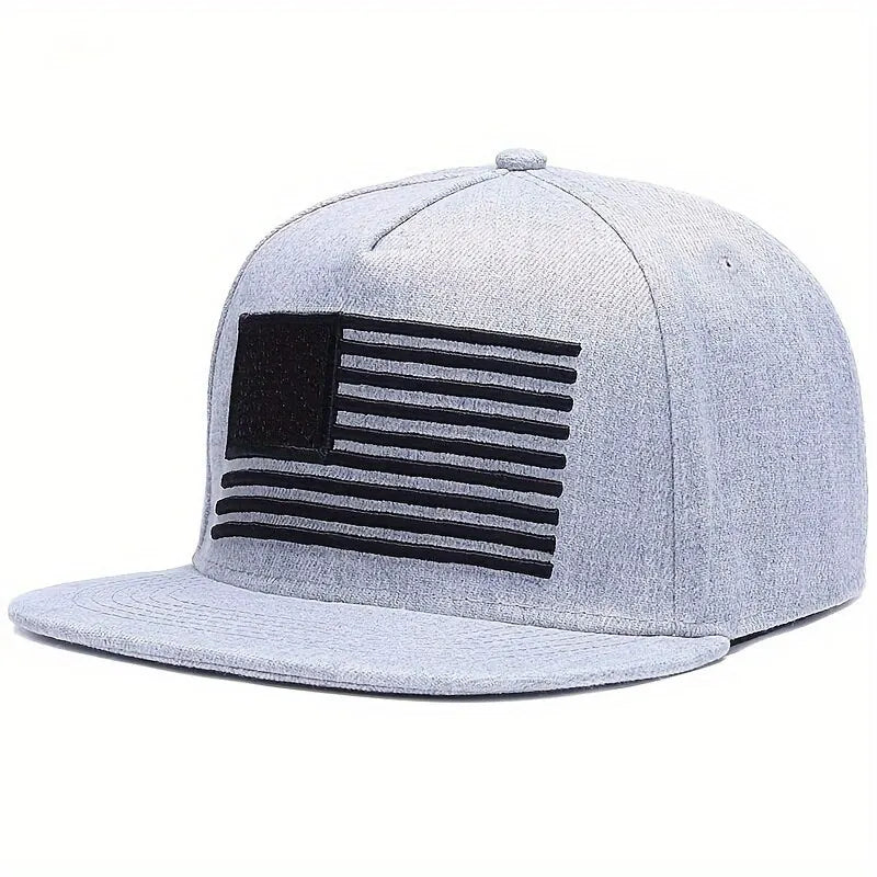 Rider's Flag Snapback | Adjustable Flat Brim Cap
