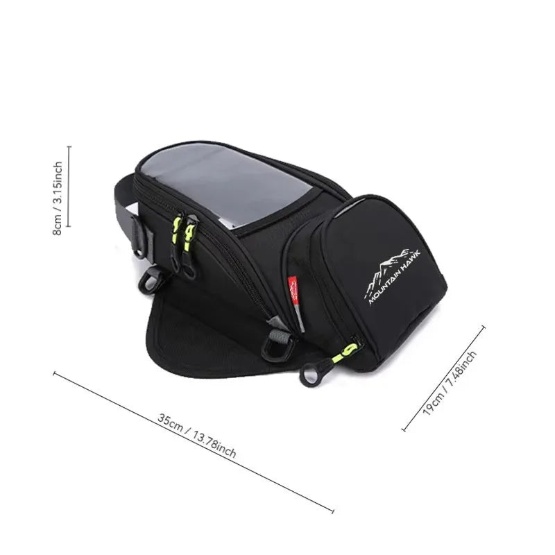 Magnetic Motorcycle Tank Bag | Waterproof Phone Mount & Navigation Pouch