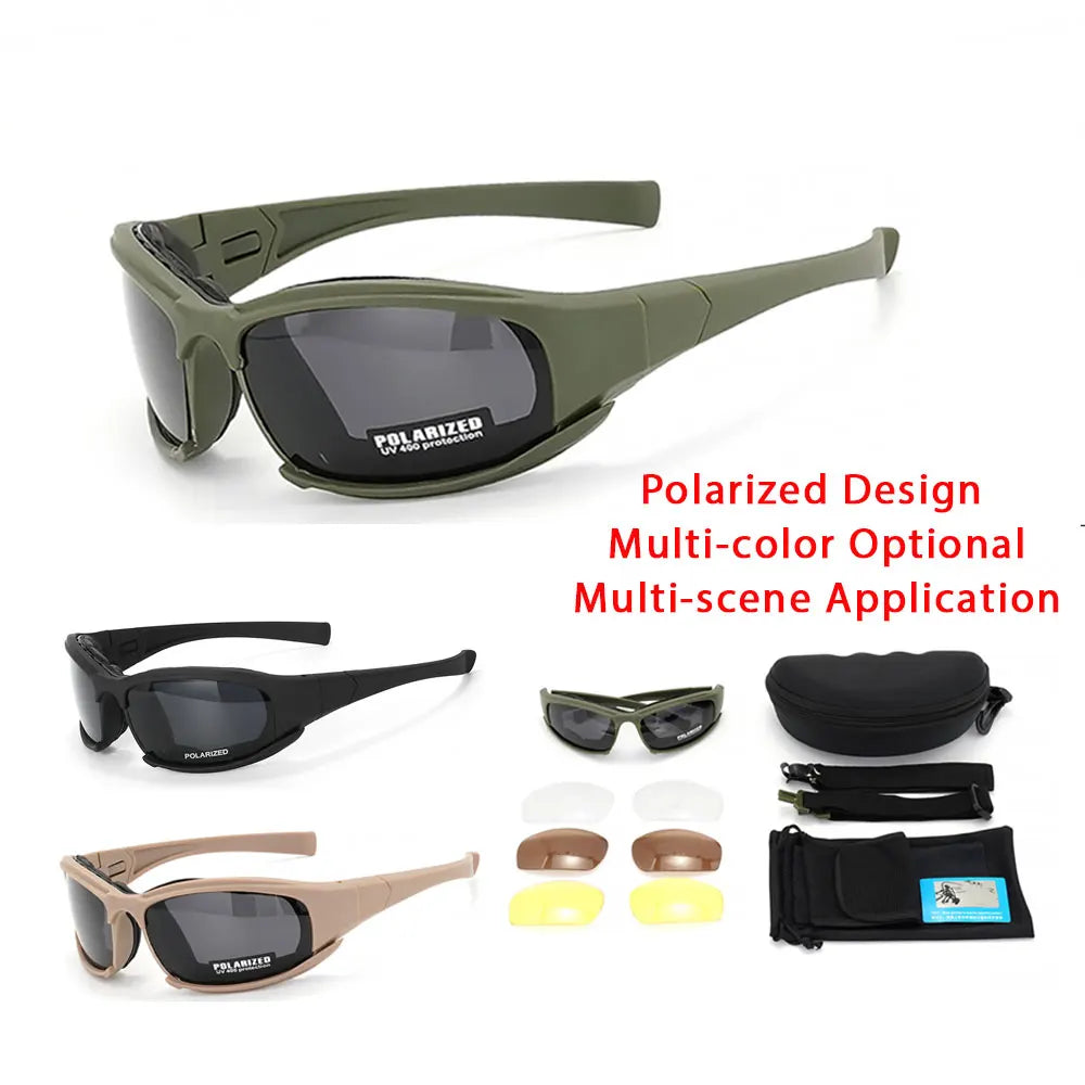 Coastal Tactical Riding Goggles – Polarized 4-Lens Kit | UV400 Windproof