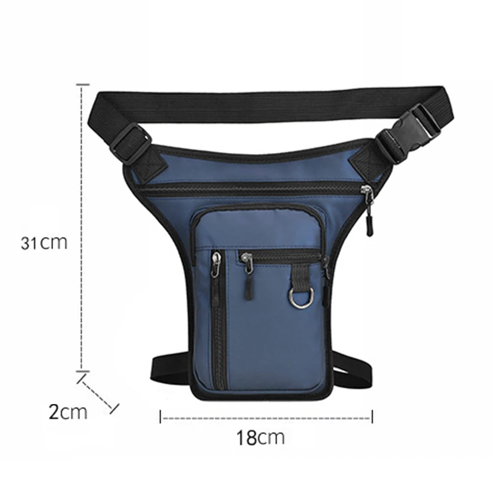 Moto Thigh Bag | Waterproof Drop Leg Pack in Leather & Polyester