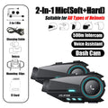 Moto Helmet Intercom & Dash Cam – Bluetooth 5.4, 1080P, 500M Range